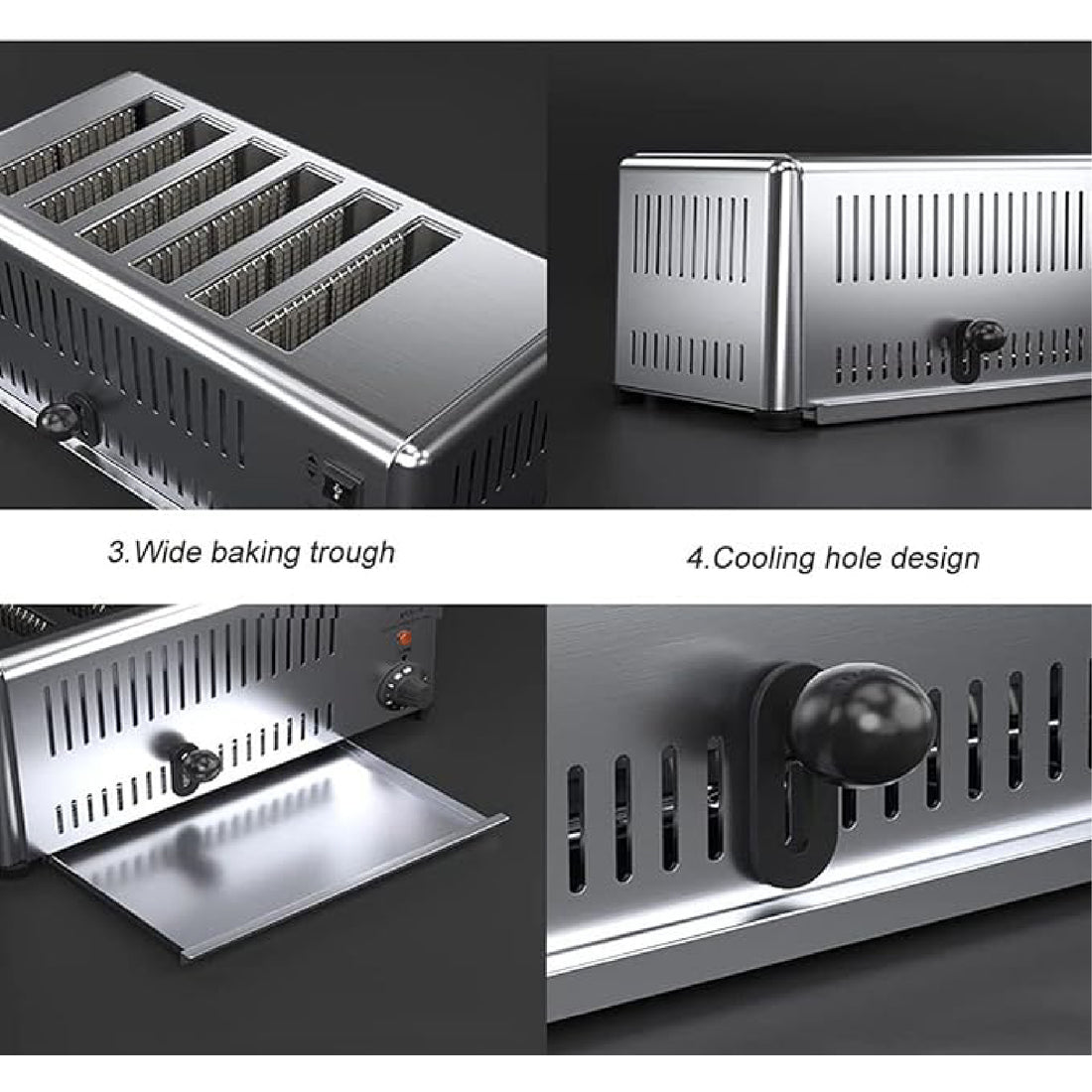 LinCon Bread Toaster Meachine 6 Slice