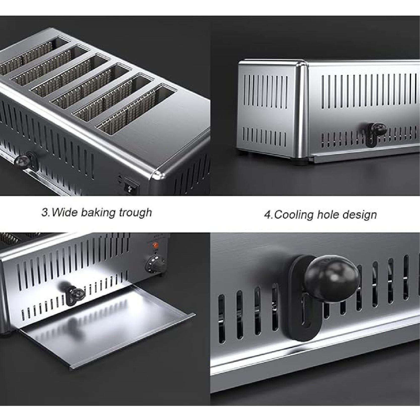 LinCon Bread Toaster Meachine 6 Slice
