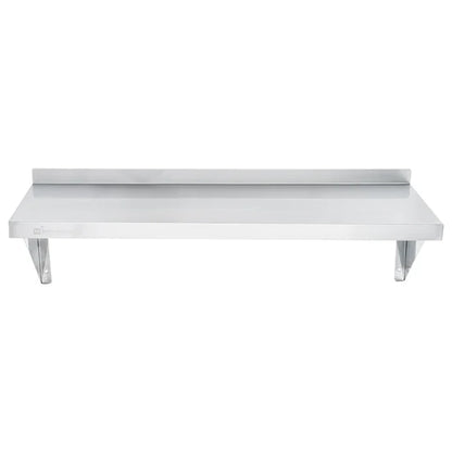 16-Gauge 430 Stainless Steel Solid Wall Shelf - Medium Duty 36" x 12" x 10"