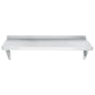 16-Gauge 430 Stainless Steel Solid Wall Shelf - Medium Duty 36" x 12" x 10"