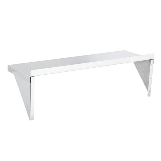 16-Gauge 430 Stainless Steel Solid Wall Shelf - Medium Duty 36" x 12" x 10"