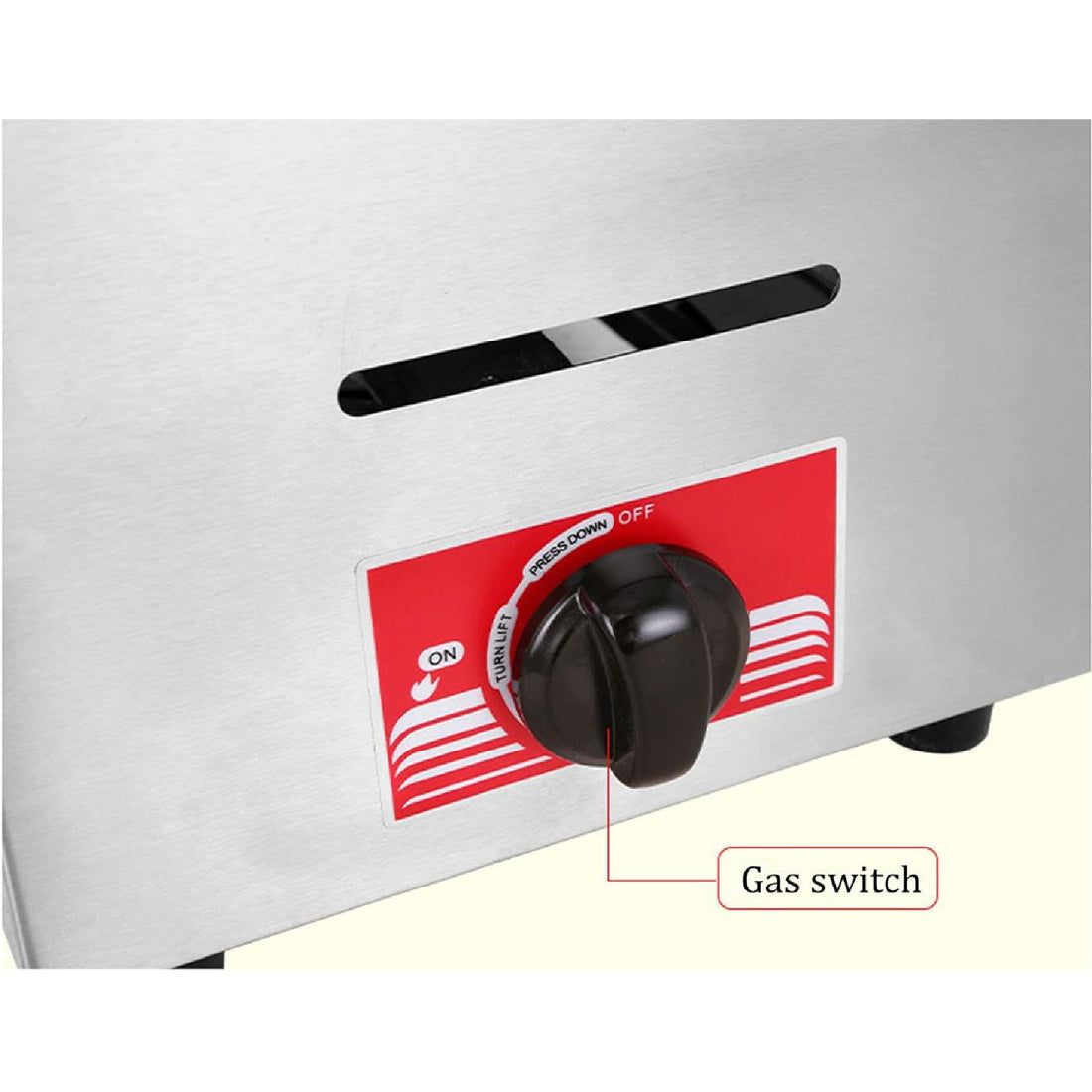 LinCon Table Top Gass Single Fryer Machine 6L